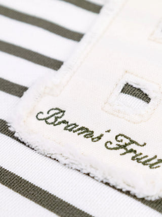 Varsity Striped Longsleeve - Olive Green