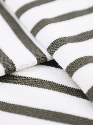 Varsity Striped Longsleeve - Olive Green