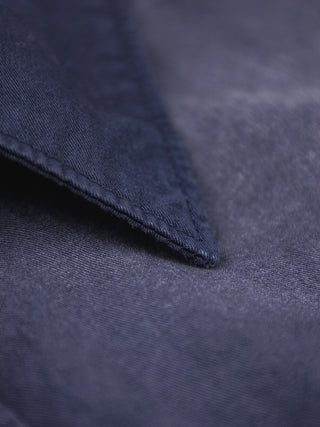 Dyed Script logo Shirt LS - Washed Midnight Blue