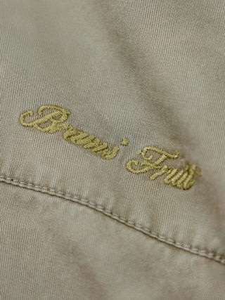Dyed Script logo Shirt LS - Washed Forrest Green