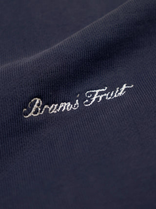 Script Logo Henley Longsleeve - Midnight Blue
