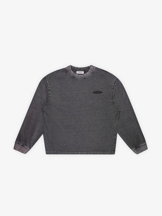 Distressed F*ck Off I'm Gardening Longsleeve - Washed Charcoal