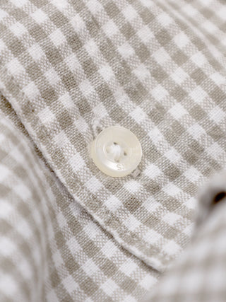 Distressed Farmer's Shirt Longsleeve - Olive Green
