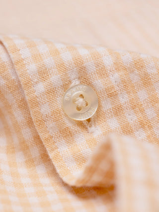Distressed Farmer's Shirt Longsleeve - Orange
