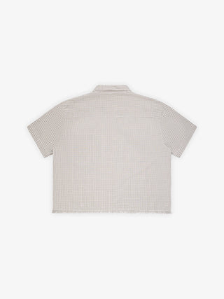 Distressed Farmer's Shirt Shortsleeve - Olive Green