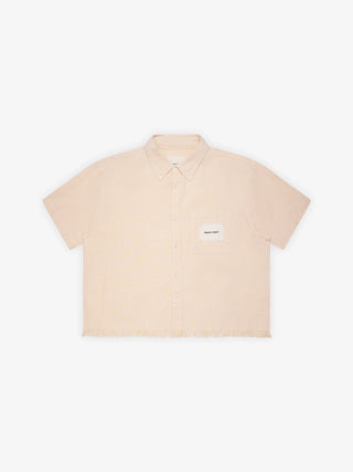 Distressed Farmer's Shirt Shortsleeve - Orange
