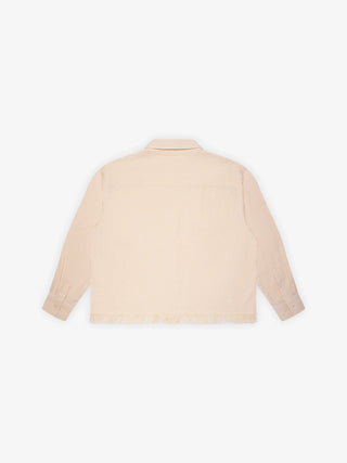 Distressed Farmer's Shirt Longsleeve - Orange