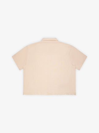Distressed Farmer's Shirt Shortsleeve - Orange