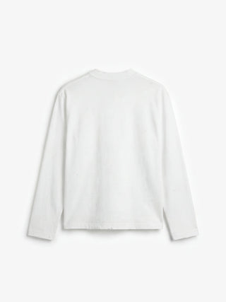 Distresssed Quote Longsleeve - White