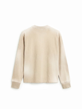 Distressed Script Logo Longsleeve - Washed Clay