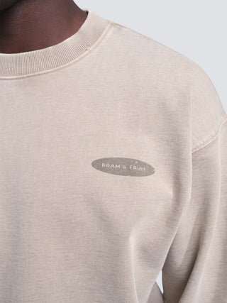 Distressed “F*ck Off I'm Gardening” Crewneck - Washed Khaki