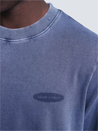 Distressed "F*ck Off I'm Gardening" Longsleeve - Washed Midnight Blue