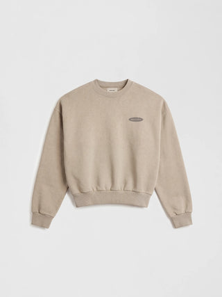 Distressed “F*ck Off I'm Gardening” Crewneck - Washed Khaki