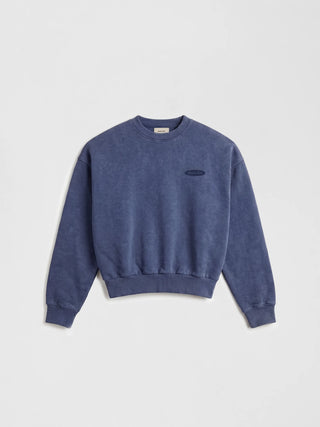 Distressed “F*ck Off I'm Gardening” Crewneck - Washed Midnight Blue