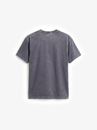 Distressed Quote T-shirt - Washed Shadow Black
