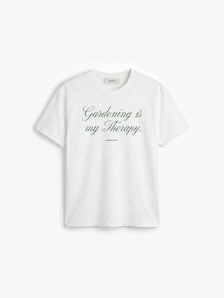 Distressed Quote T-shirt - White