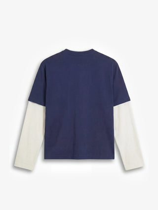 Double Layer T-shirt - Midnight Blue