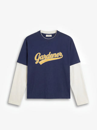 Double Layer T-shirt - Midnight Blue