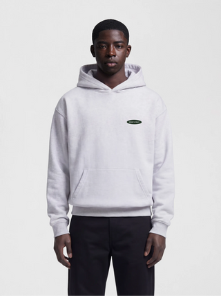 Distressed “F*ck Off” Hoodie - Grey Melange