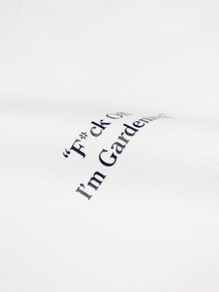 F*ck Off I'm Gardening Raglan Hoodie - Off White
