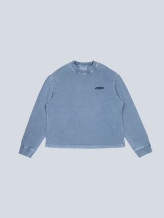 "F*ck Off I'm Gardening” Longsleeve Distressed - Washed Navy