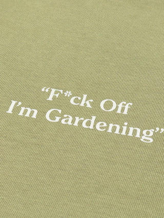 “F*ck Off I'm Gardening” Raglan T-Shirts - Olive Green