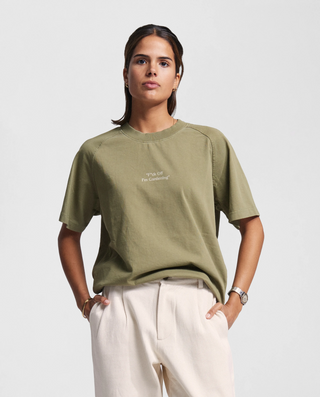 "F*ck Off I'm Gardening" Raglan T-shirt - Solid Olive Green