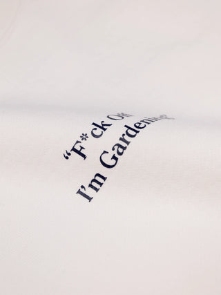 "F*ck Off I'm Gardening" Raglan T-shirt - White