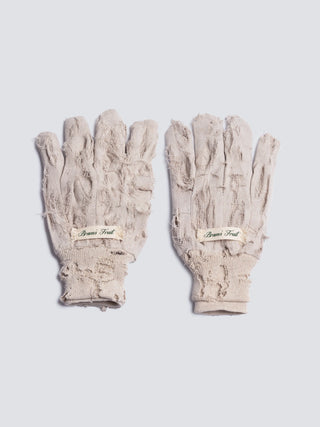 Distressed Gardening Gloves - Beige