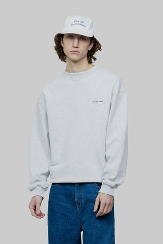 Eyelet Crewneck - Grey