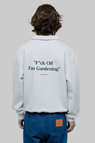 F*ck Off I'm Gardening Polo Sweat - Grey