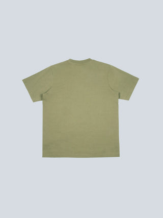 Garden Hose Chain Stitch T-Shirt - Olive Green