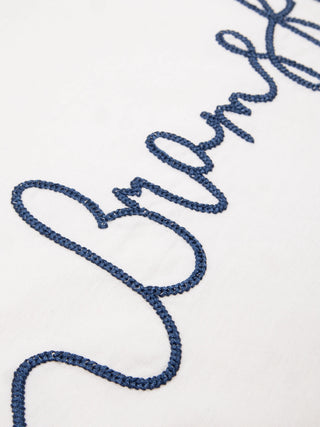 Garden Hose Chain Stitch T-Shirt - White