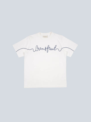 Garden Hose Chain Stitch T-Shirt - White