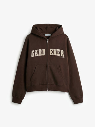 Gardener Zipper Hoodie - Brown