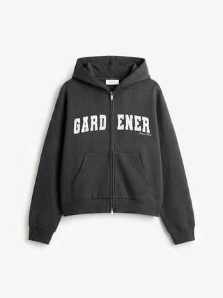 Gardener Zipper Hoodie - Shadow Black
