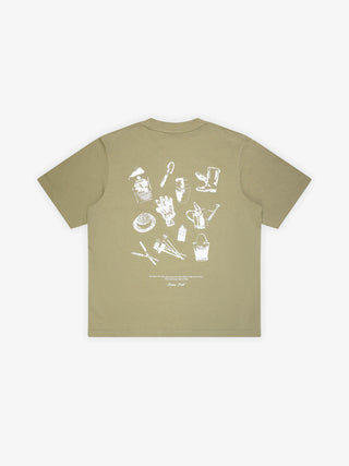 Gardening Kit T-shirt - Olive Green