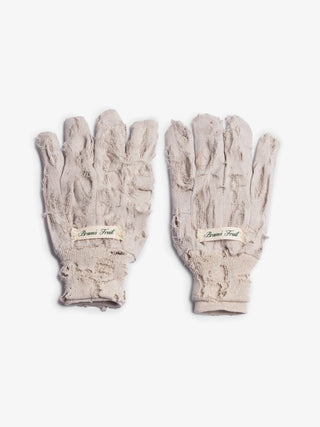 Distressed Gardening Gloves - Beige