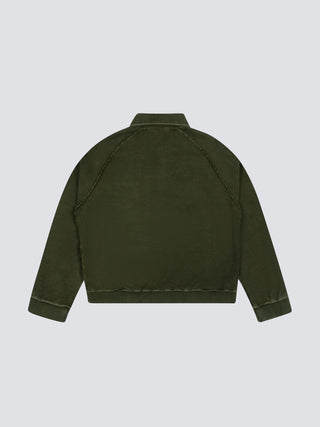Chest Pocket Sweat Polo  - Washed Charcoal