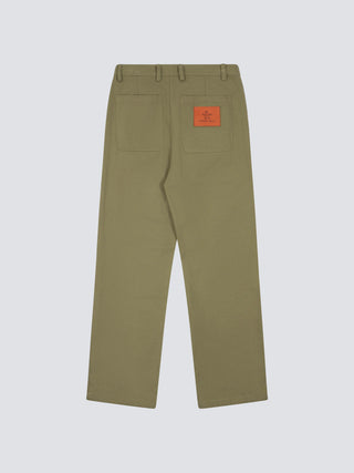 Twill Trousers - Olive Green