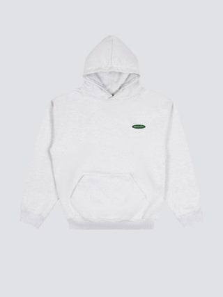 Distressed “F*ck Off” Hoodie - Grey Melange