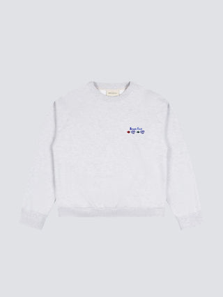 Flora Crewneck - Grey Melange