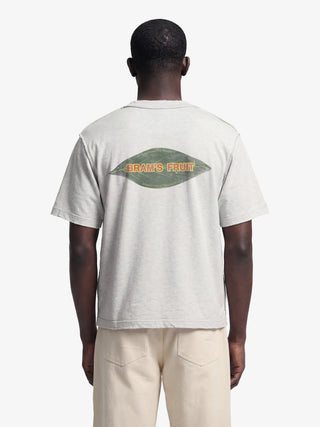 Distressed Leaf T-shirt - Grey Melange