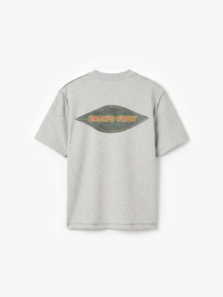 Distressed Leaf T-shirt - Grey Melange