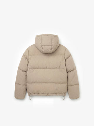 Hooded Puffer Jacket - Khaki