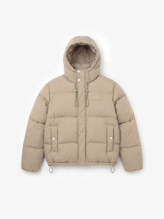 Hooded Puffer Jacket - Khaki