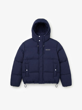 Hooded Puffer Jacket - Navy