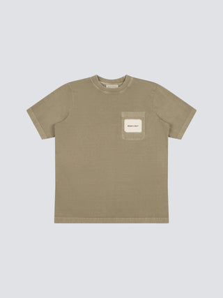 Chest Pocket T-shirt - Washed Khaki