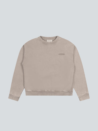 Distressed “F*ck Off I'm Gardening” Crewneck - Washed Khaki