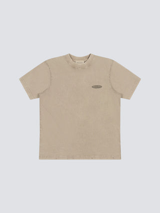 Distressed  "F*ck Off I'm Gardening" T-shirt - Washed Khaki